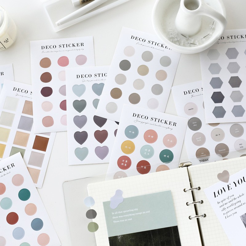 

Morandi Diverse Style Diary Deco Stickers