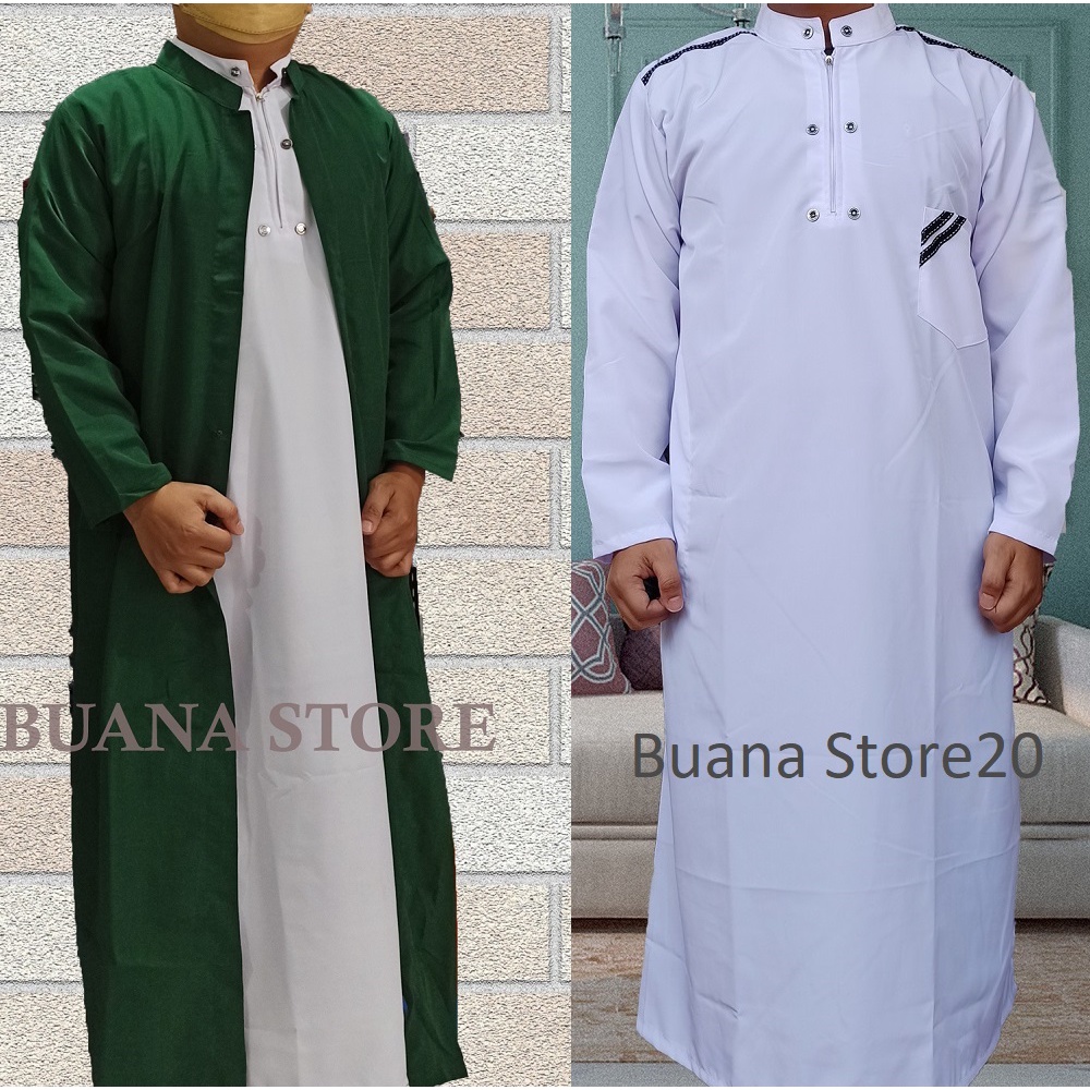 jubah anak PAKET HEMAT 2pcs / jubah gamis LUAR dan DALAM anak / jubah arab sholat anak laki