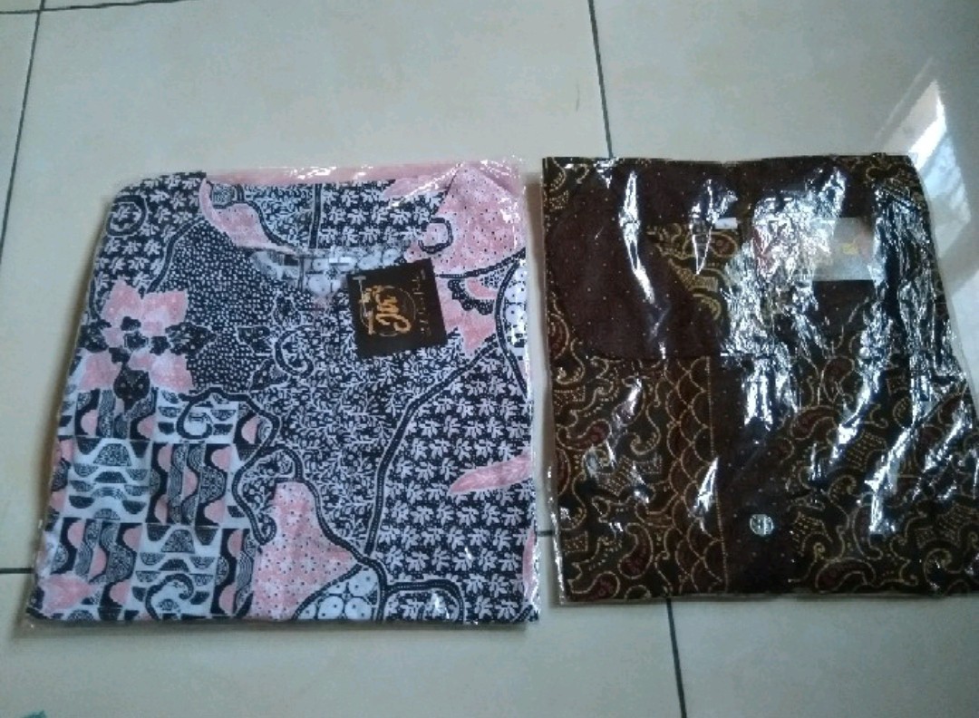 Tey-17 Batik Wanita Asj Sa Hrb026 Kenongo Kemeja Tosca Pendek