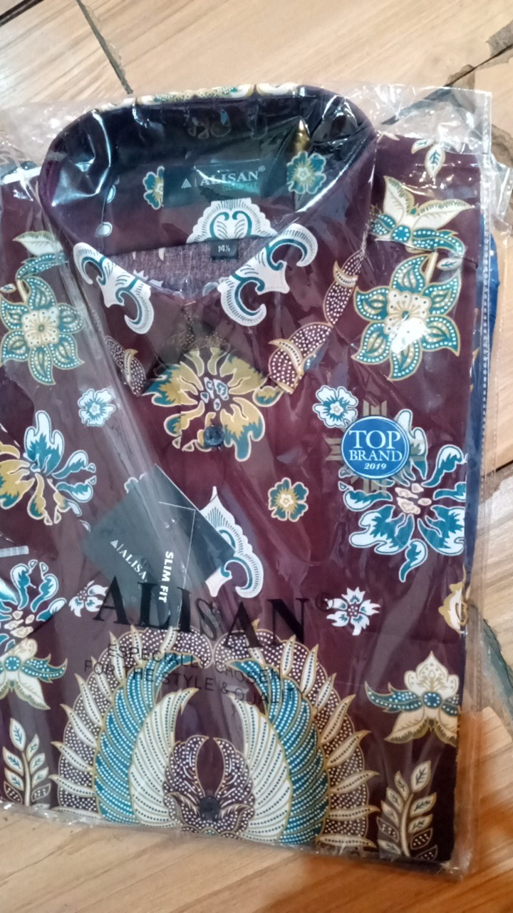 Kemeja Batik Pendek Alisan Slimfit 00107