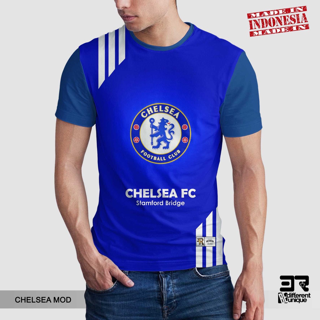 [ COD ] KAOS PRINTING GAMBAR TEAM SEPAKBOLA CHELSEA FC - BAJU SEPAK BOLA DISTRO ORIGINAL MOTIF UNIK 