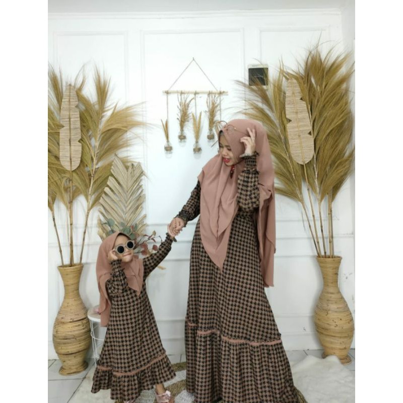 GAMIS MISBEE SET KHIMAR CERUTY BABYDOLL ((BISA COD))