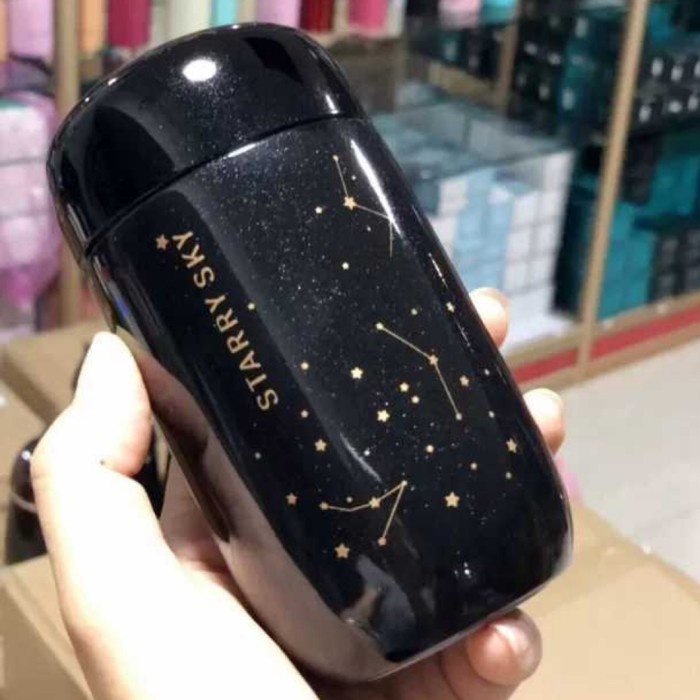 tumbler starbucks Starry Sky 200ml 200 ml Thermos Mug Kecil Cool and Hot - Hitam B7Q1 PREMIUM tumble