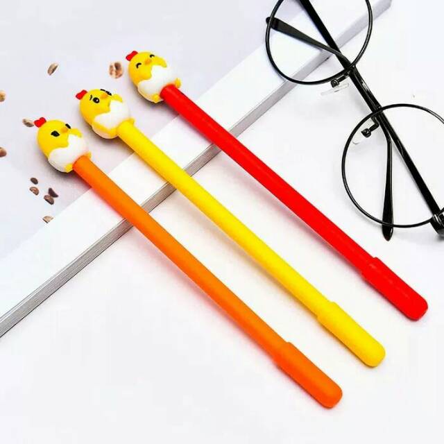 

Pulpen Gel Ayam Jambul Merah 0.5mm