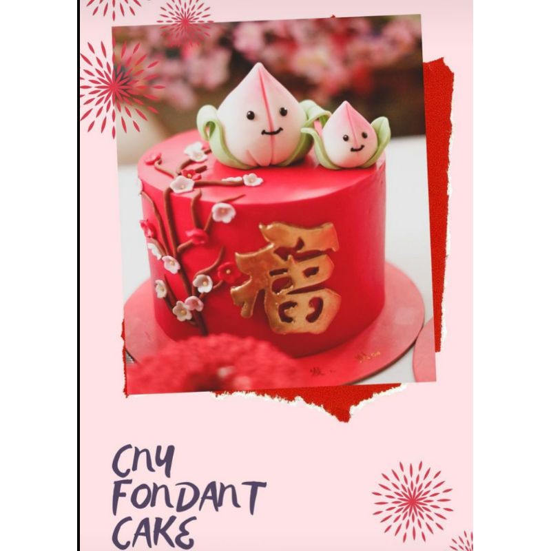 

hampers imlek fondant Cake longevity