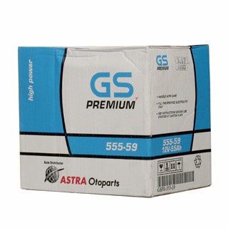 AKI GS ASTRA DIN 55559 12v 55Ah Aki Basah
