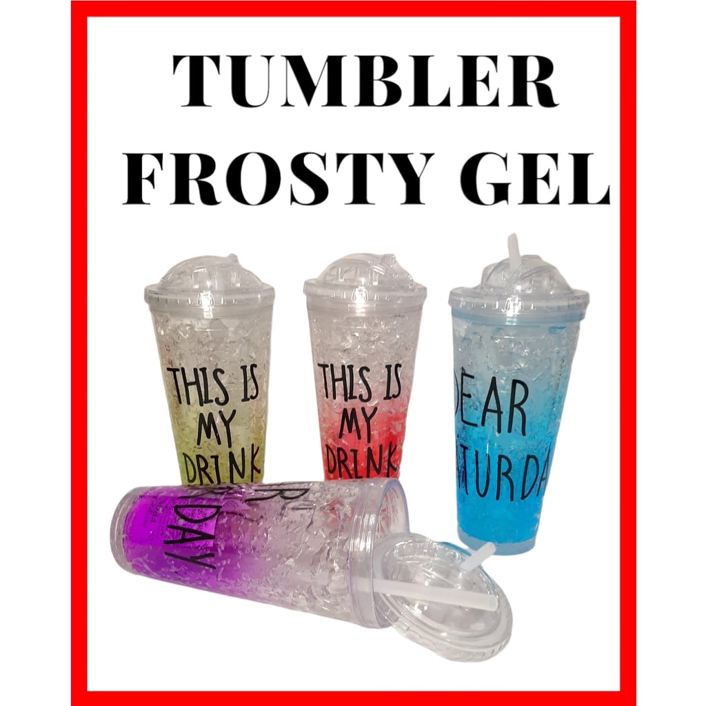 Botol Minum Tumbler Cool Ice Frosty Gel 450ml