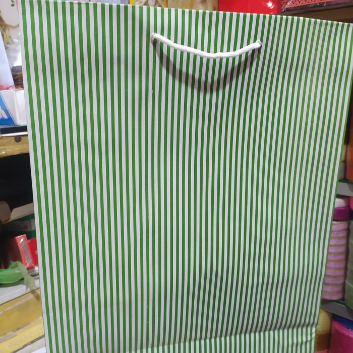 

✨ BISA COD ✨ paper bag xl salur berdiri isi 12pcs terlaris dan termurah