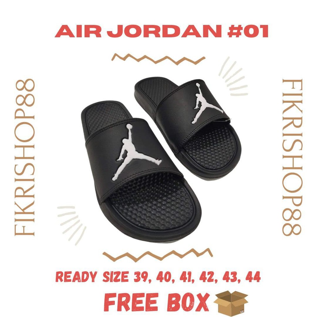 Sendal Pria Nike Air Jordan Sandal Slop Casual Murah Sport Cowok