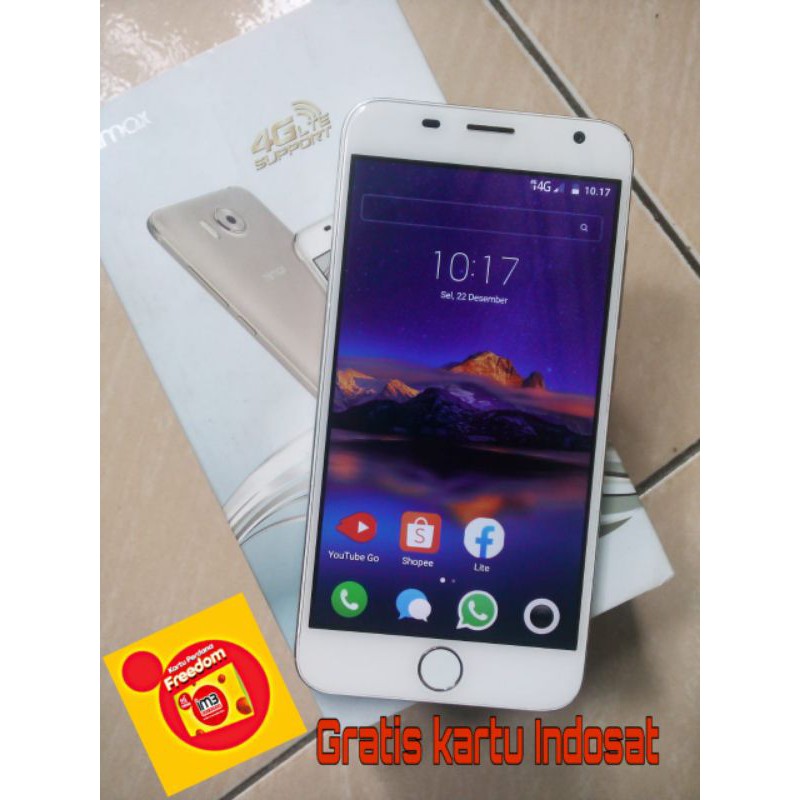 Hp Second Himax M22 Ram 2/16Gb Segel Bonus kartu Indosat.