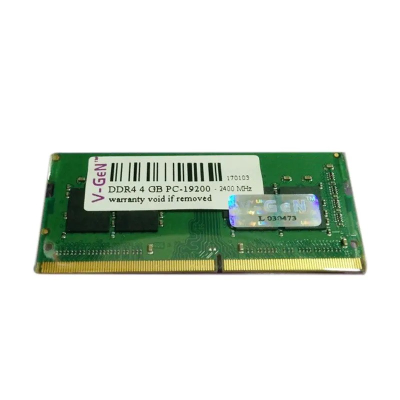 V-GEN SODIMM DDR4 MEMORY 4GB PC-17000 2133MHz / PC-19200 2400MHz