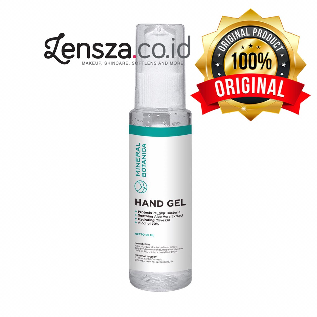 Hand Gel Sanitizer 60ml by Mineral Botanica