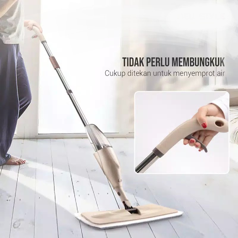 Spay Mop - Alat Pel Spray Modern Dengan Penyemprot Air Yang Bisa Diatur