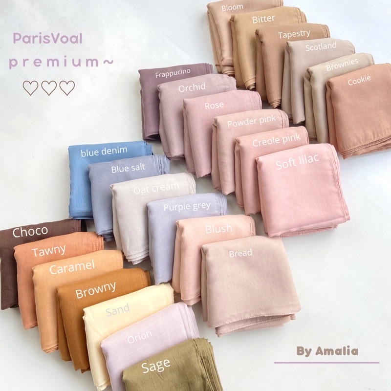 Paris premium Byamalia /ParisVoal jahit tepi/paris sekolah 90rb get 3 pcs