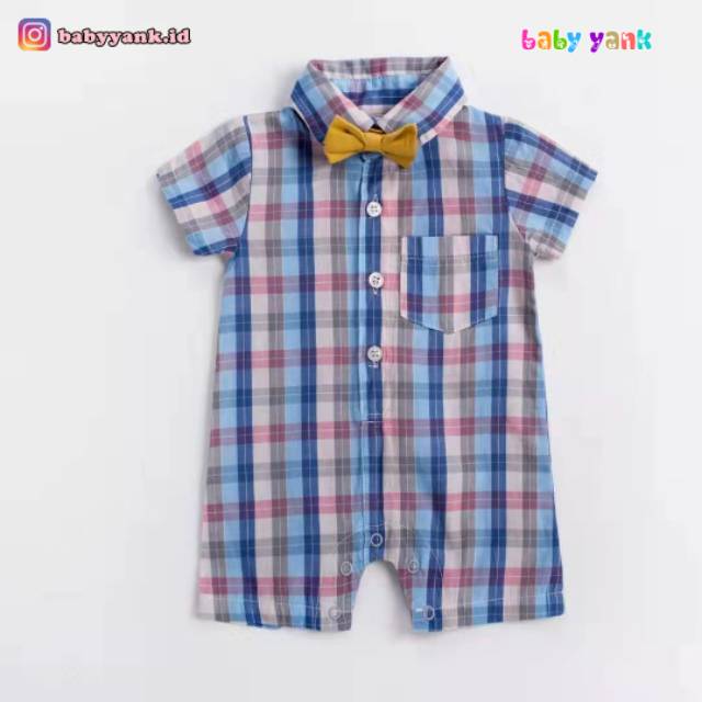 ♥BabyYank♥ CARTER LOVE ROMPER KERAH DASI BOY