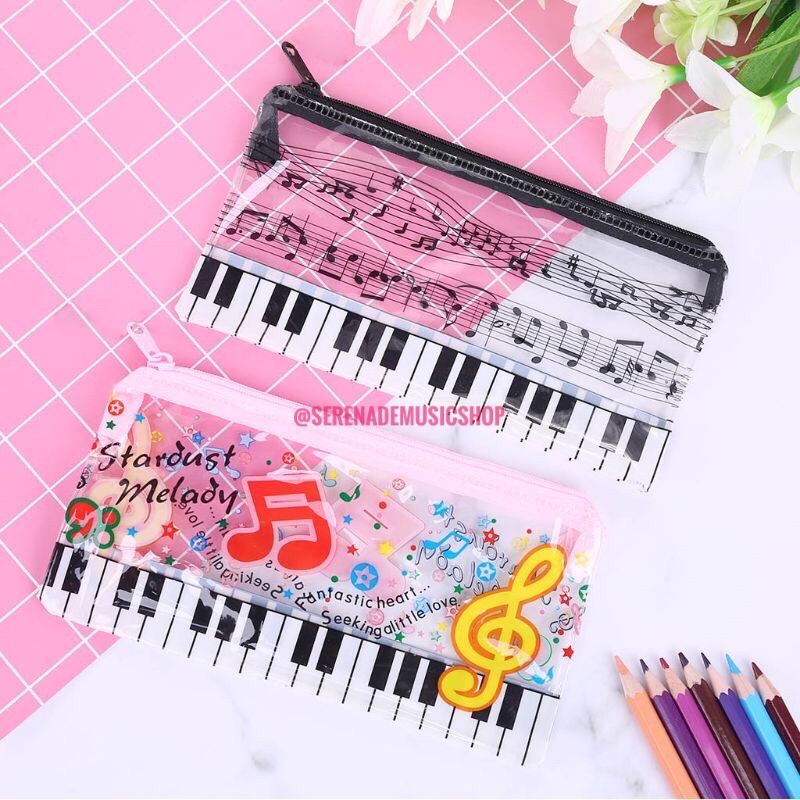 

Kotak Pensil Motif Piano Musik Not Nada Pencil Case Music Motif Piano