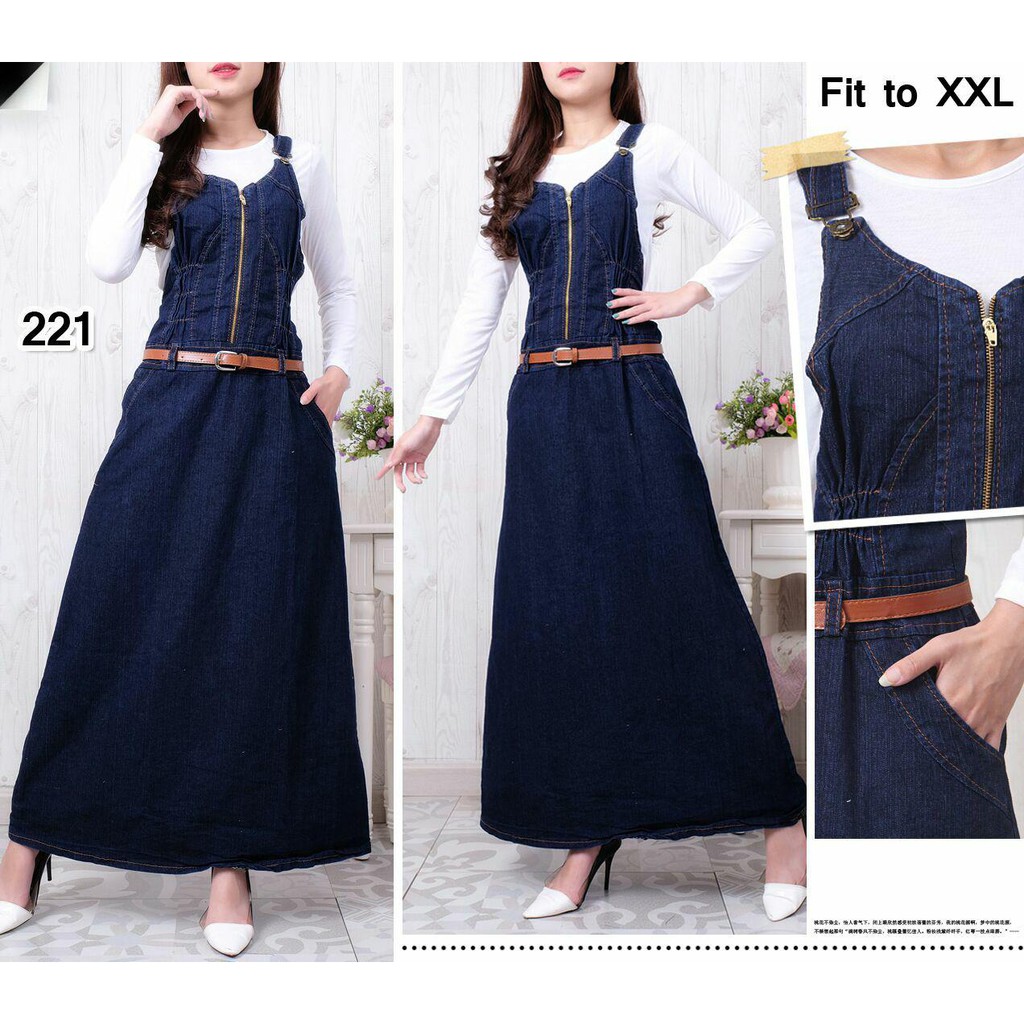 Overall Jeans Rok Jumbo