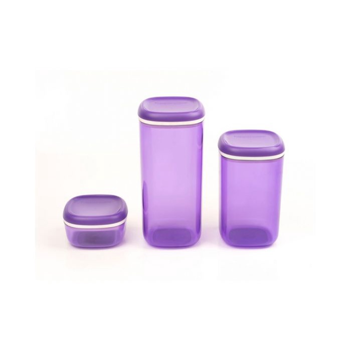 Tupperware CRYSTAL CANISTER SET (3)