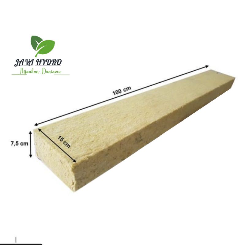 rockwool hidroponik rockwool 1slab cultilene media tanam