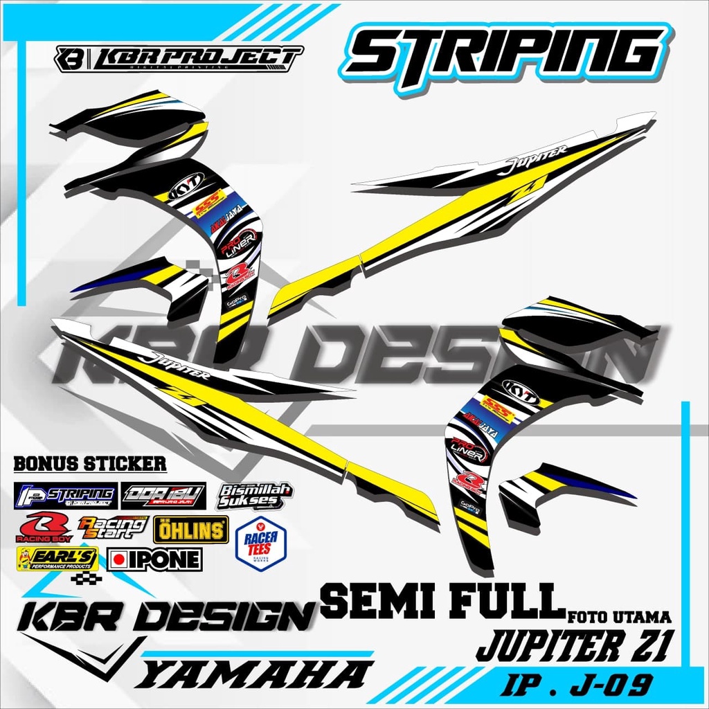 JUPITER Z1 (COD) STICKER STRIPING MOTOR JUPITER Z1.09
