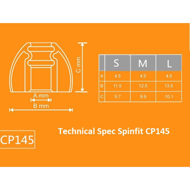 SpinFit CP145 Earphone Eartips