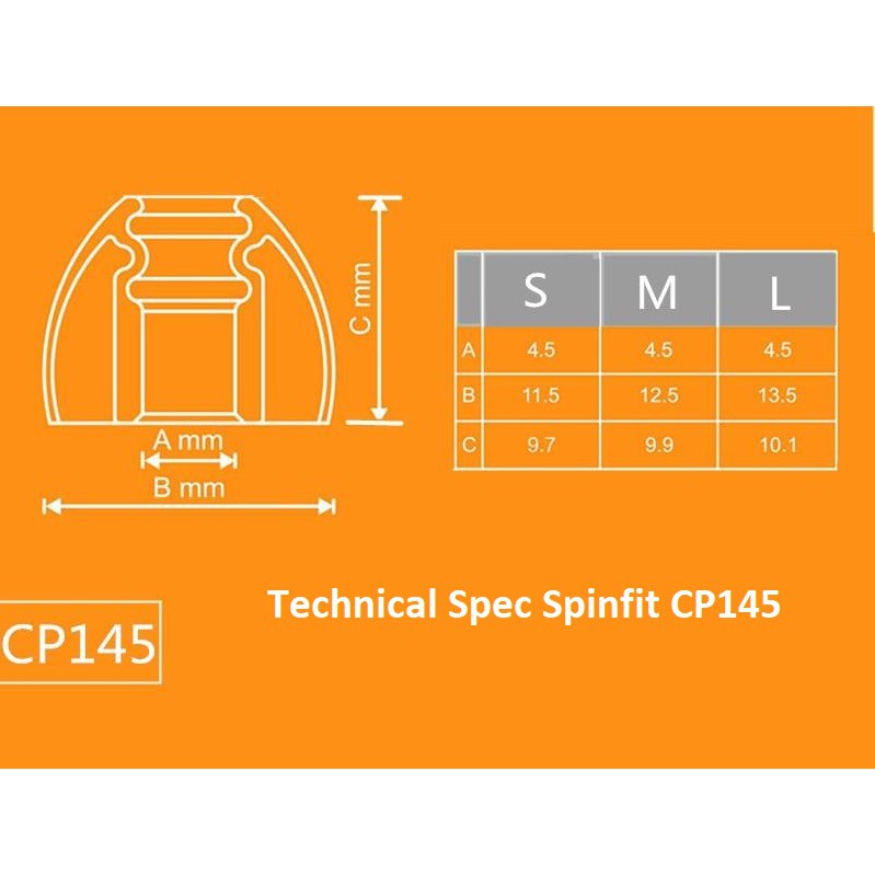 SpinFit CP145 Earphone Eartips