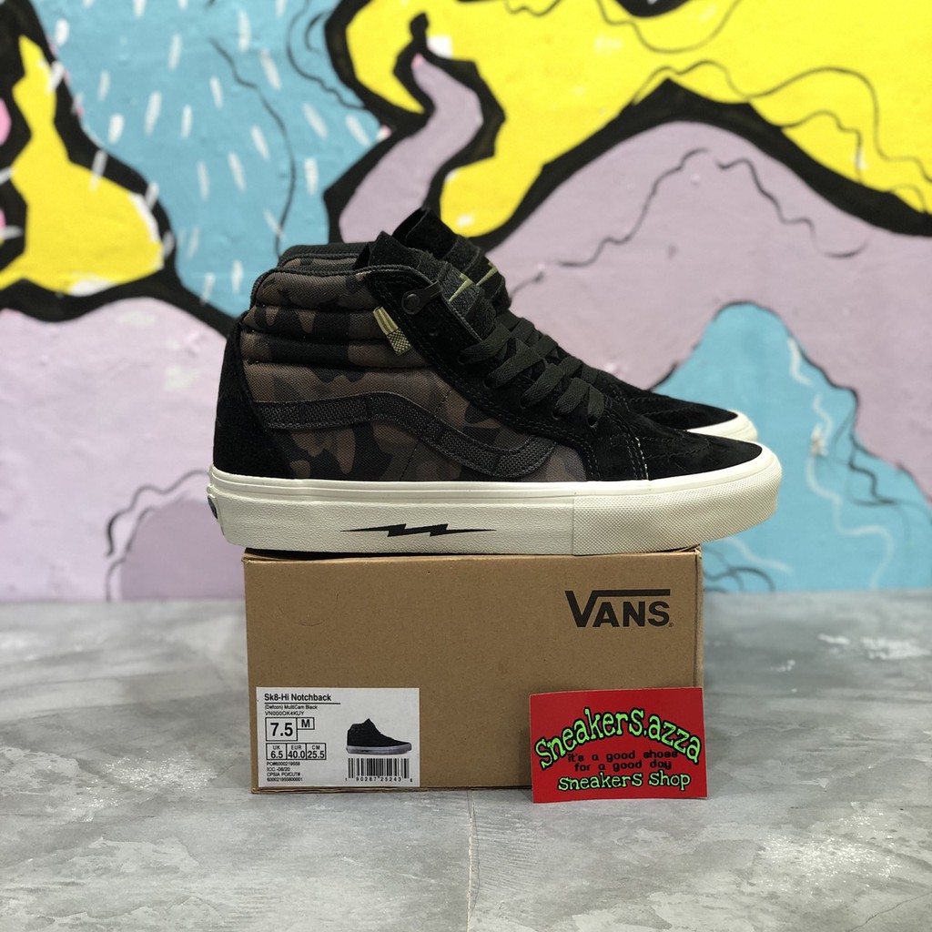 Vans sk8 hi notchback defcon multicam black
