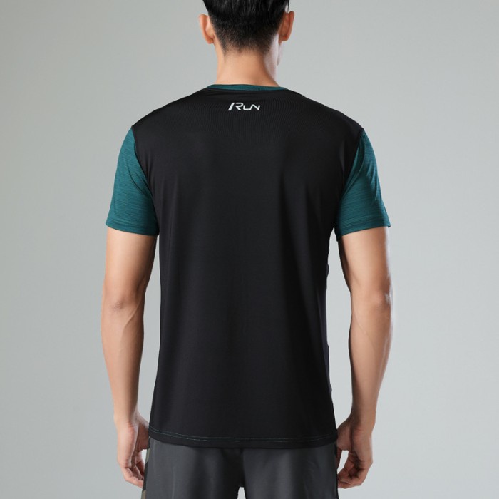 Baju Olahraga Running Pria Lengan Pendek Ice Silk Quick-Drying 2060