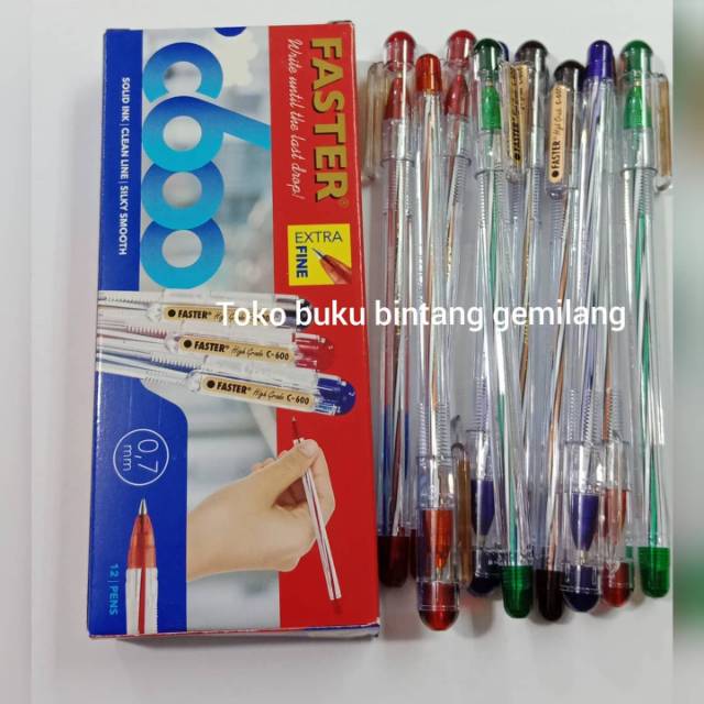 

ECER PEN FASTER EXTRA FINE 0,7 C600 / BULPOINT PENA C600 ORIGINAL