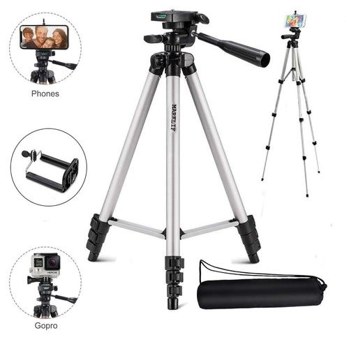 TRIPOD T3110 Universal Tripod HP dan Camera plus Holder U Clamp Lightweight Aluminum 3 Section Leg