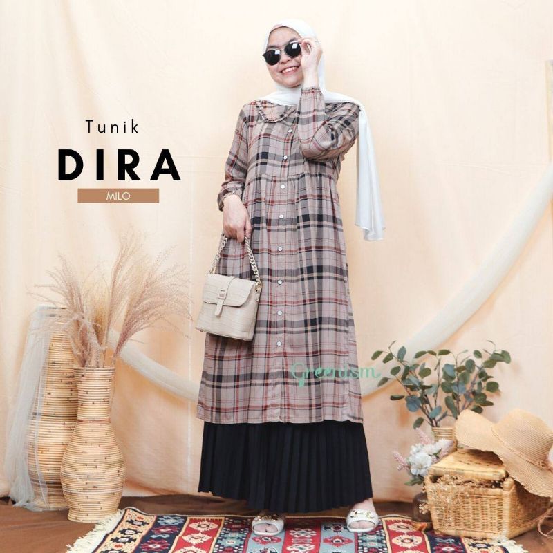 Tunik Dira kotak greenism size s