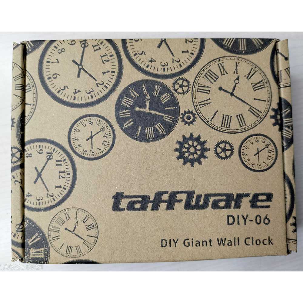 TD-DCB Taffware Jam Dinding DIY Giant Clock Creative Design 30cm DIY-06