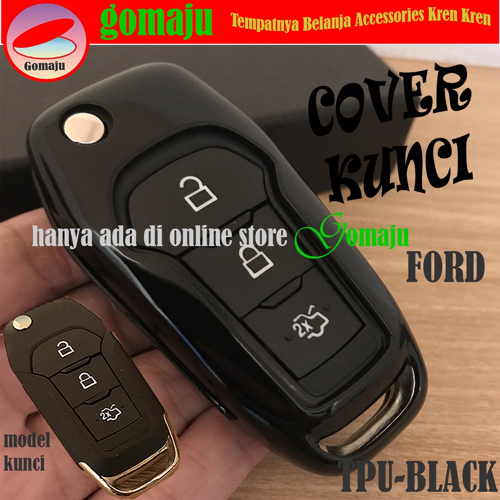 CASE SARUNG TPU KUNCI FORD ESCAPE KONDOM COVER KUNCI FORD ESCAPE-BLACK