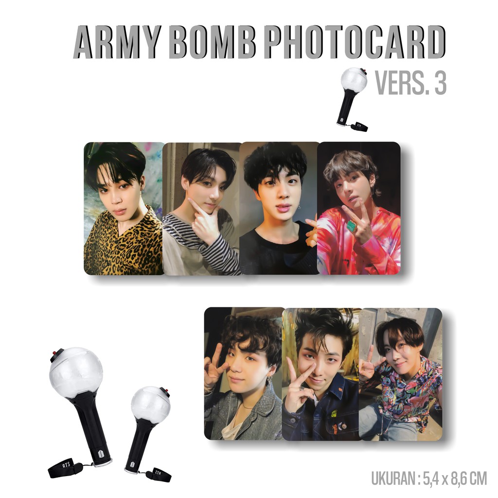 [Photocard] BTS Army Bomb Ver. 3 - Unofficial