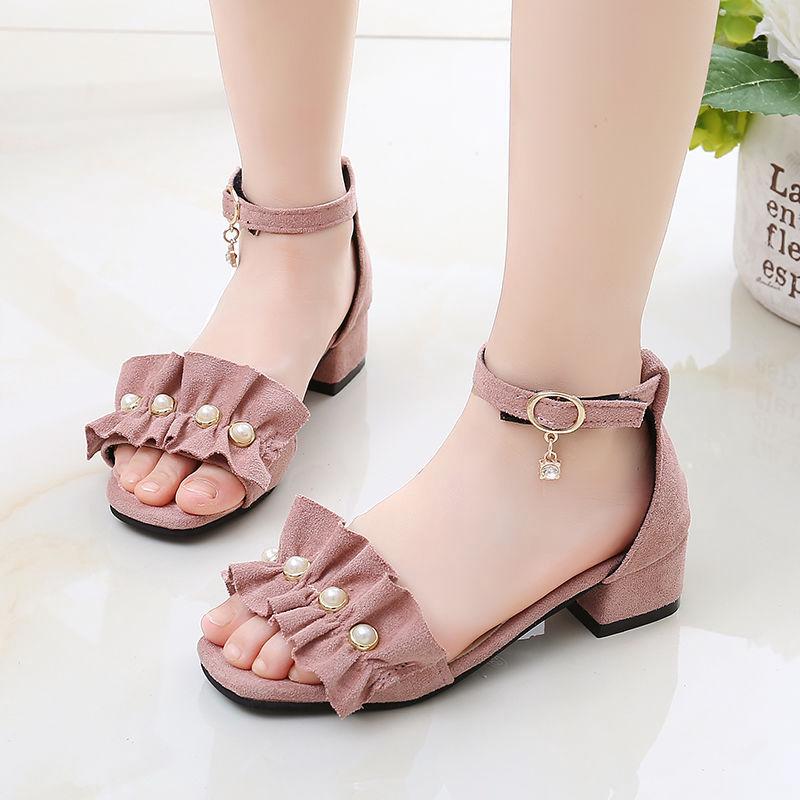 MM Girls sandal  2021 musim panas Korea kecil bertumit 