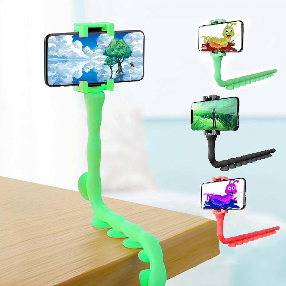 FLEXIBLE HOLDER CUTE WORM LAZY MOBILE PHONE HOLDER LAZYPOD