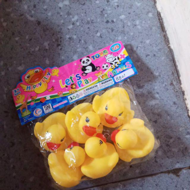 Mainan Anak Bebek Karet Isi 6 Pcs Untuk Kolam Baby Spa {{s01}}