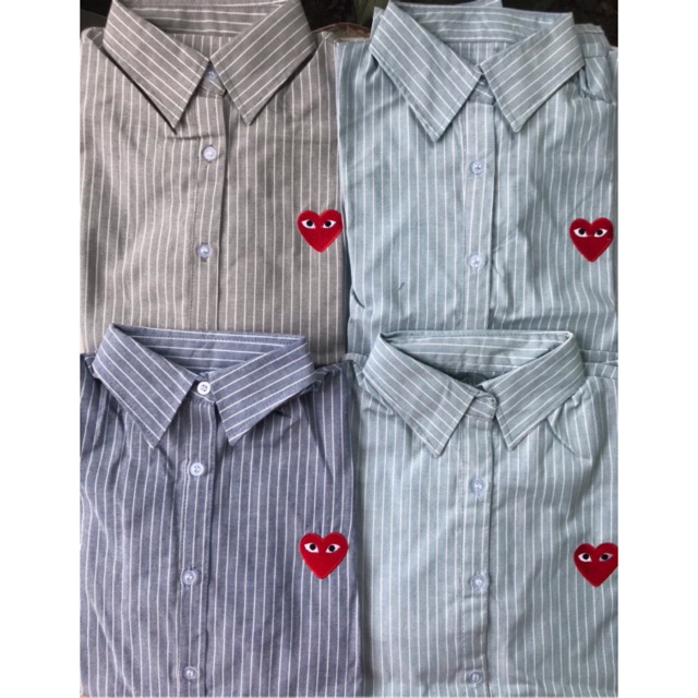 GARCON STRIPE BLOUSE CDG PLAY