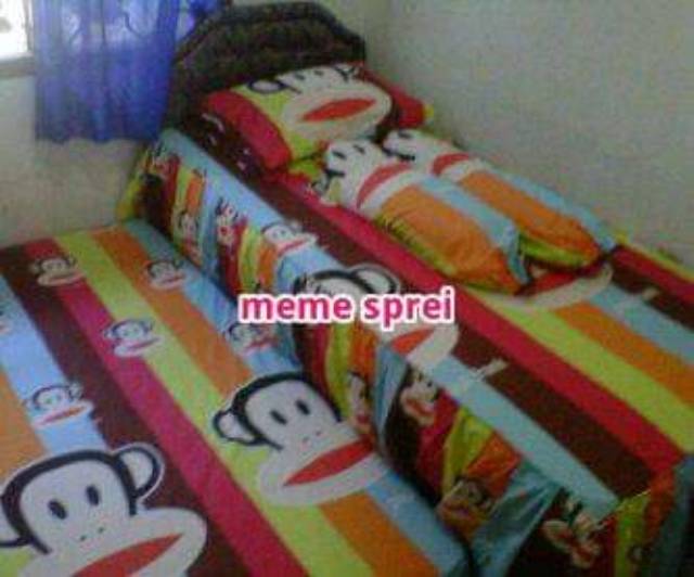 Sprei kasur dorong 2in1