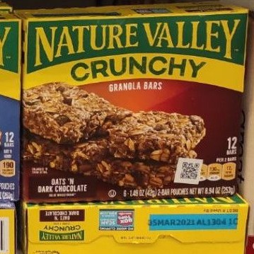 

nature valley oats dark choco