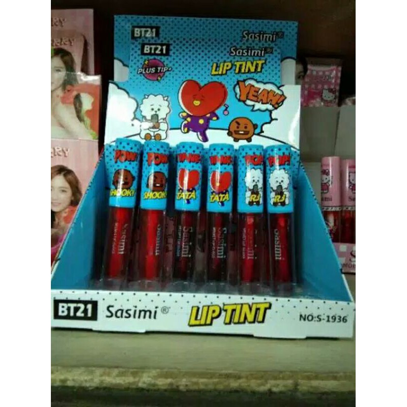 LIP TINT SASIMI MOISTURIZING &amp; LIQUID BT21 ECER