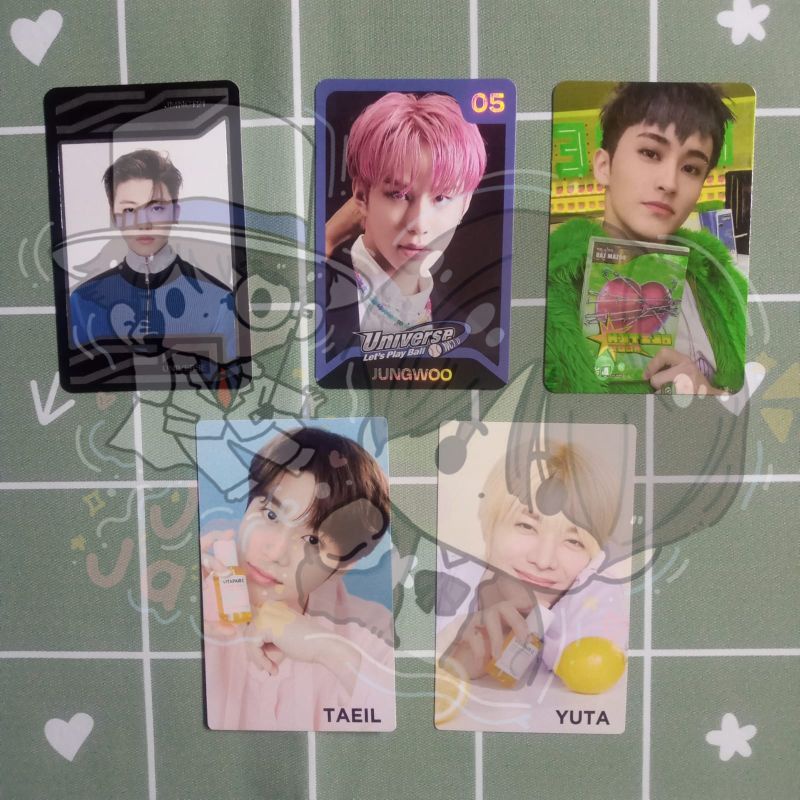 Mark Digipack Glith Mode, Yuta Taeil Natrep Nature Republic, Jungwoo Konsep Lets play ball, UC unive