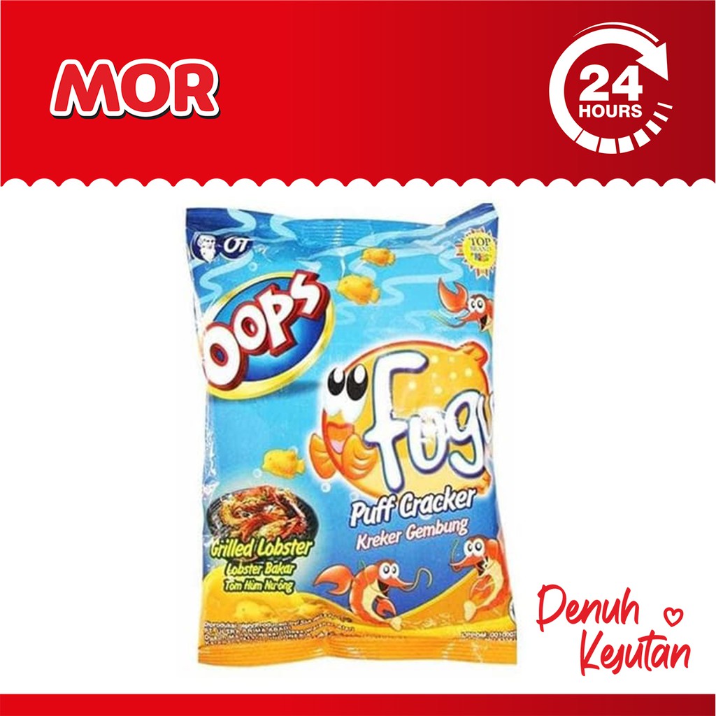 

OOPS FUGU Puff Cracker Grilled Lobster Bakar Kreker Kembung 45 gr