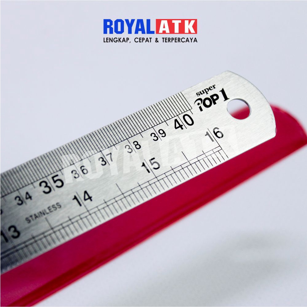 Penggaris Besi POP1 40 CM / GARISAN BESI / RULER