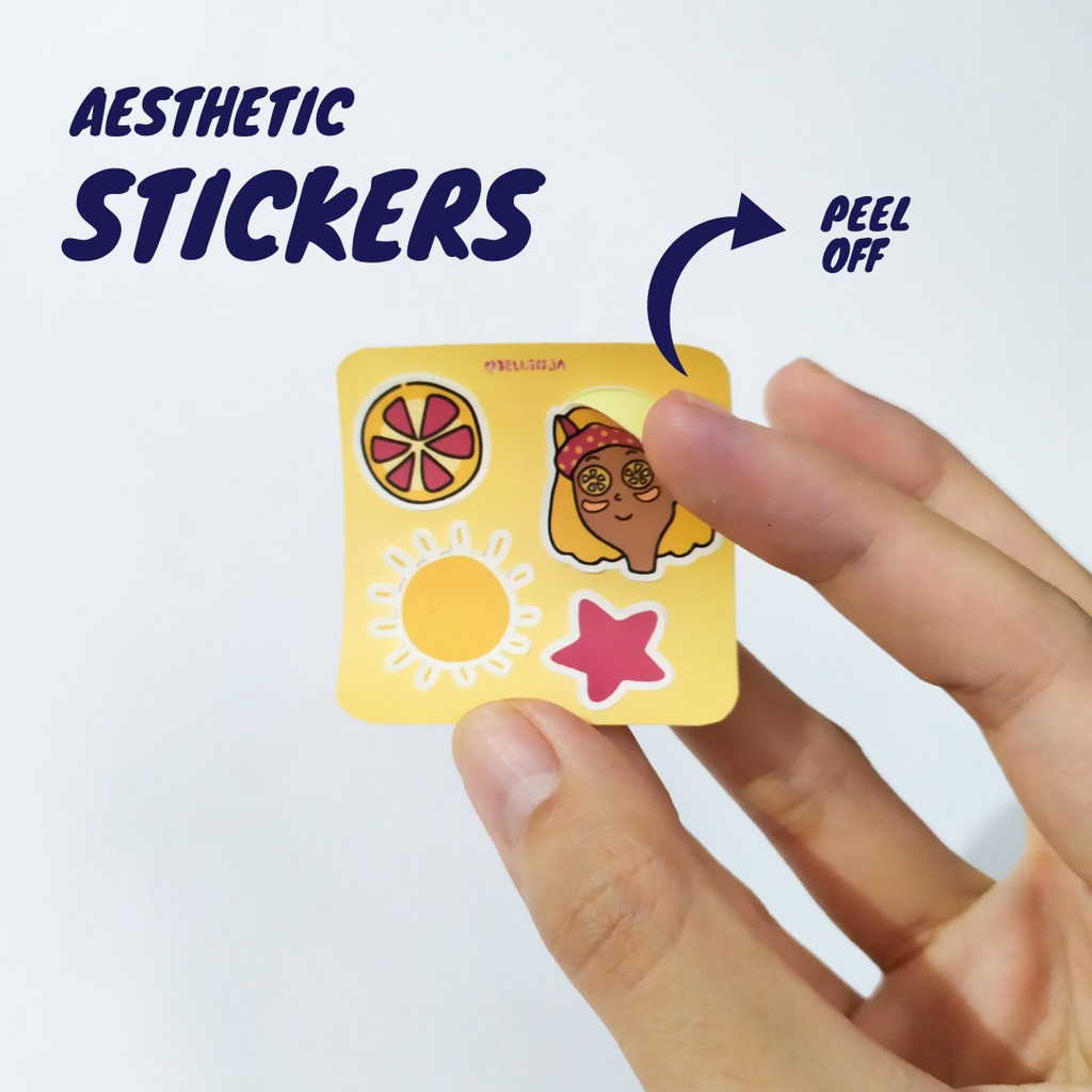 

Sticker Peel Off Aesthetic - Bellenja