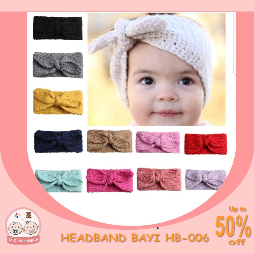 HB006 Bandana Bayi / Headband Baby/ Headband Bayi / Bandana Anak / Bando Anak / Headband Anak / Headband Baby Girl New Born/ Bukan Little Palmerhaus Aksesoris Bayi