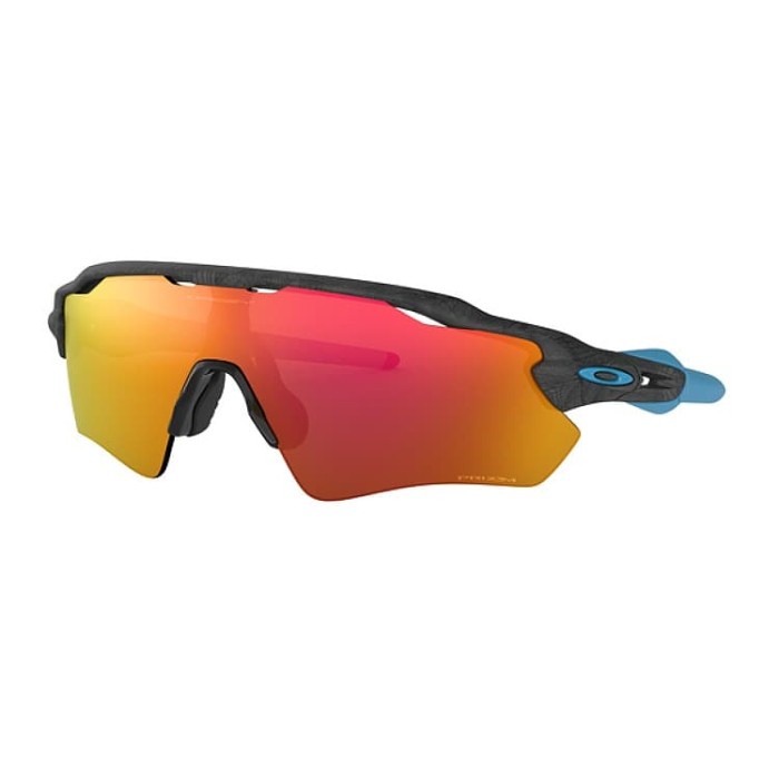 Oakley Kacamata Hitam Original Radar EV OO 9275-21 Aero Grid Blue Ruby