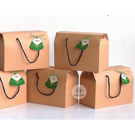 

♥ Gift Box Tali,Kotak Hamper utk 2 Toples Tabung,Hijab,Aksesoris (10pcs) - Premium Kraft ➲