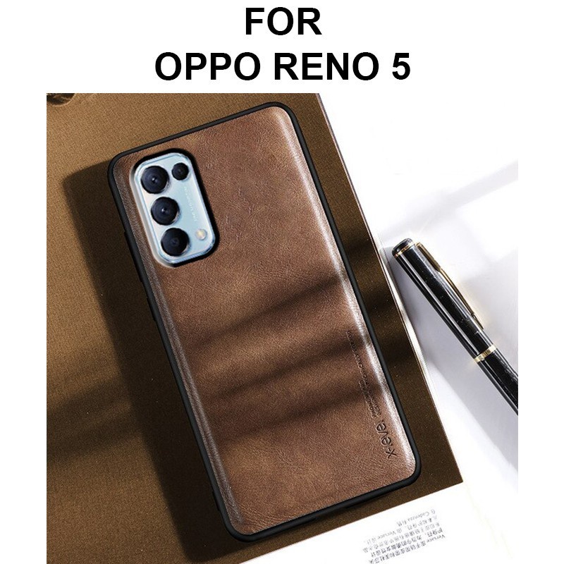 Oppo Reno 3 5 5G Leather Back Hard Soft Case XLevel Vintage Softcase