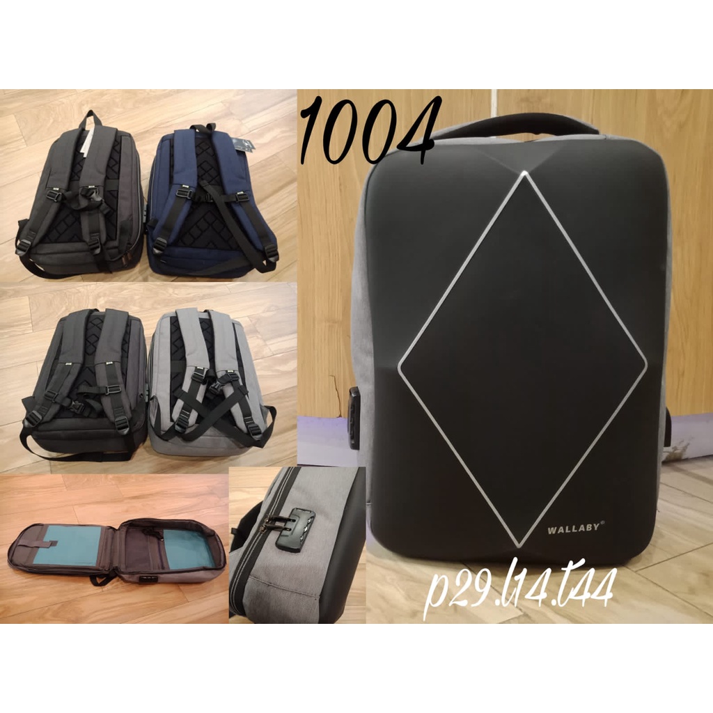 11.11    TERMURAH TAS RANSEL LAPTOP / BACKPACK WALLABY IMPORT (1003-1006) #Shopeehaul